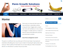 Tablet Screenshot of penisgrowthsolutions.com